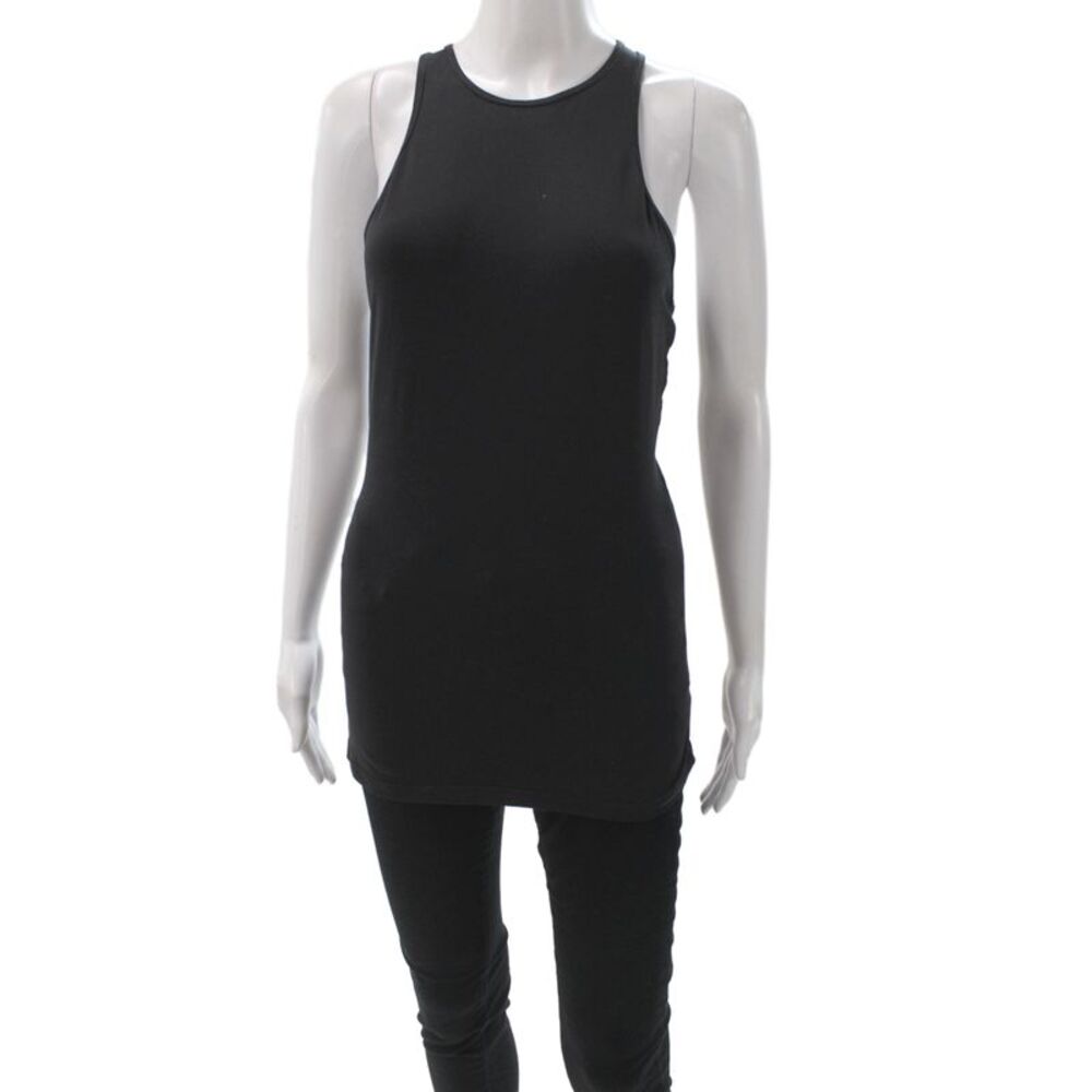 Athleta Women Basic High Neck Tank Black Athleisure Size S